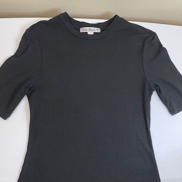 Say What|Tee Shirt| Dress| Has stretch| Bodycon|Small - Picture 12 of 14